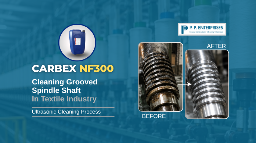 Before & After Cleaning of Spindle Shaft