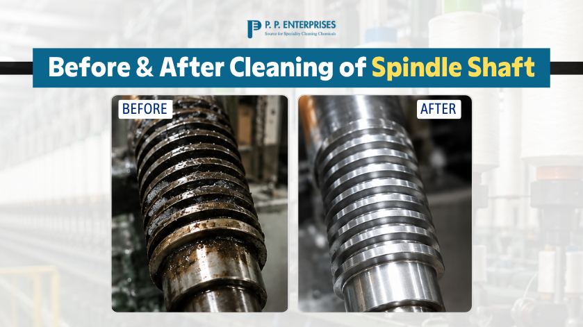 Spindle Shaft-Before vs After comparison